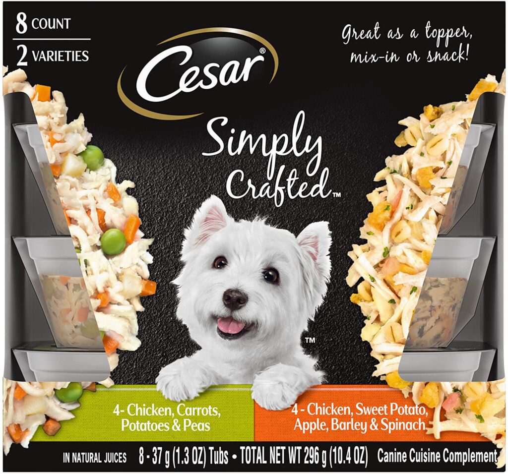 ceasar dog food topper