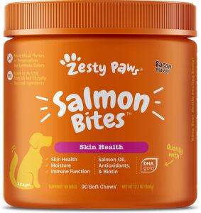 salmonbites best dog supplement for shedding